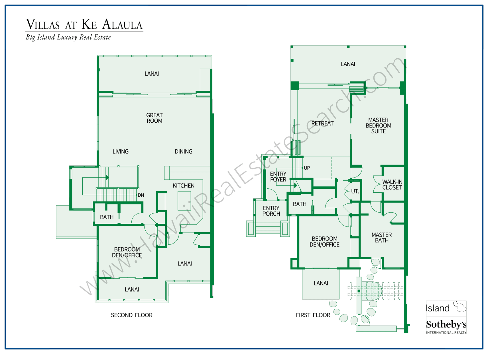Villas at Ke Alaula Floor Plan